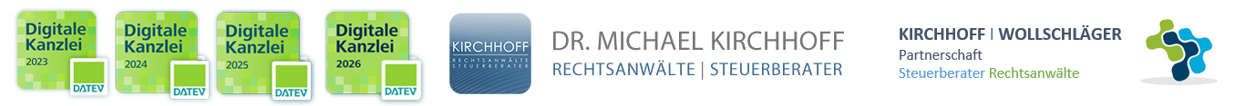 DR. MICHAEL KIRCHHOFF Rechtsanwalt Steuerberater Potsdam und Berlin